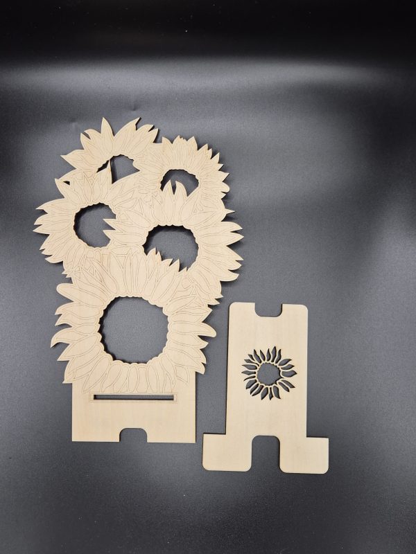 Phone holder, Sunflower design