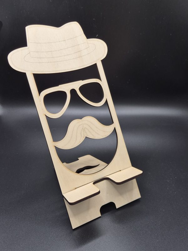 Phone holder, Hat and glasses design
