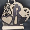 Wooden couples stand, design 4