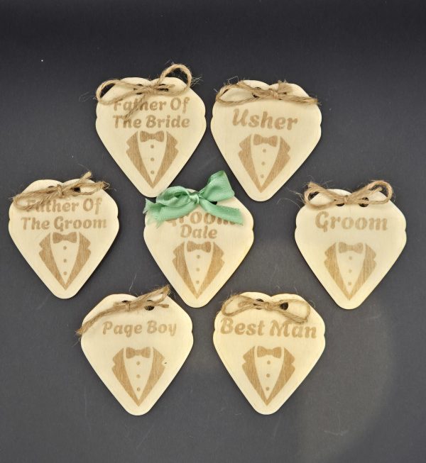 Wedding Hanger Charm Suit Name Titles Selection of suit titles for wedding hanger chams