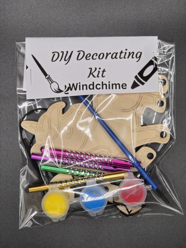 DIY decorate your own Unicorn wind chime package