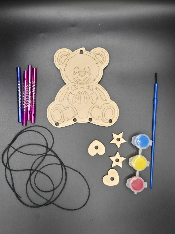 DIY teddy wind chime contents